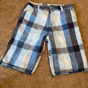 Plaid blue boys shorts